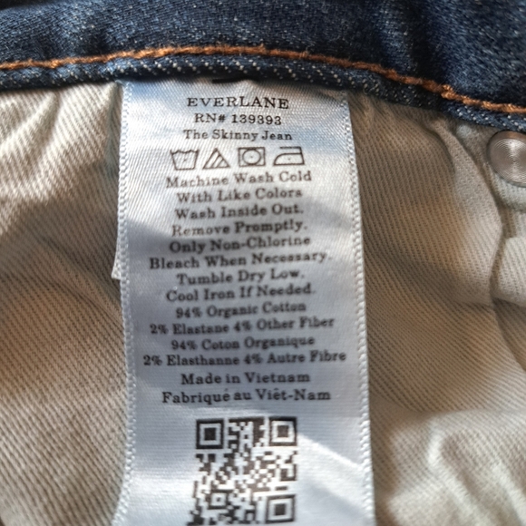 MEN'S EVERLANE UNIFORM The Skinny Jean pants med wash organic cotton 32/32* - Picture 9 of 10